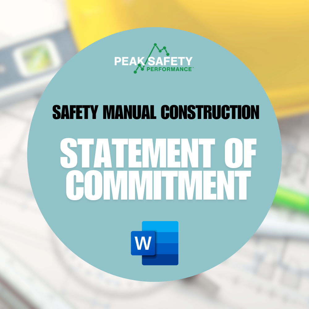 Commitment to Our Safety Management System (Construction)