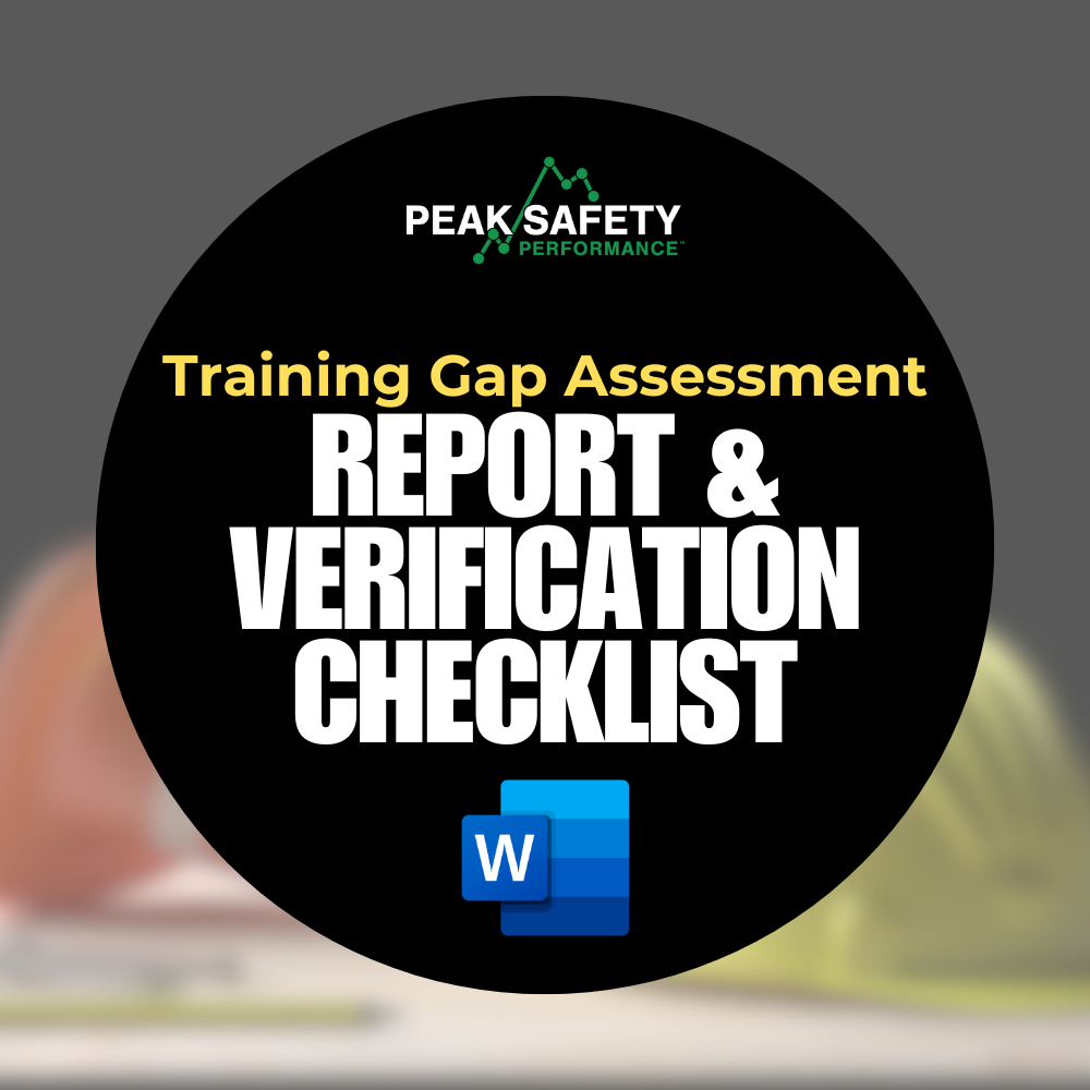 Training Gap Assessment Report & Verification Checklist