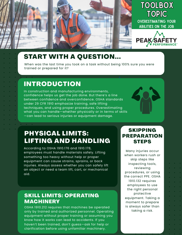 Overestimating Your Abilities on the Job