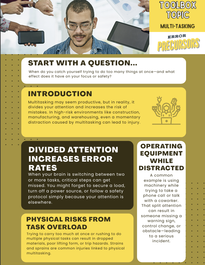 Multi-tasking Toolbox Topic