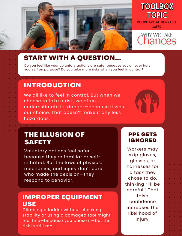 Voluntary Actions Feel Safer