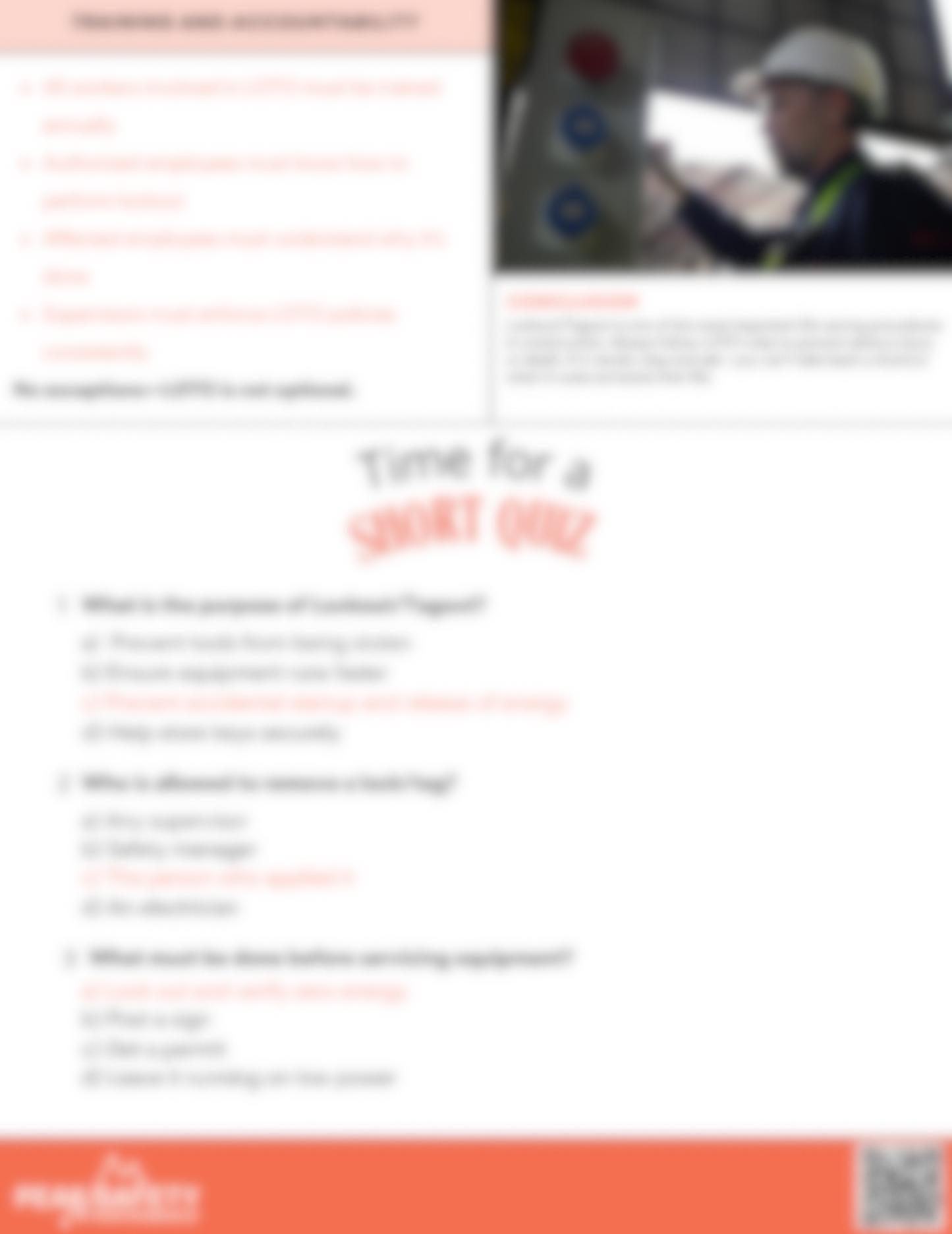 Lockout Tagout (LOTO)