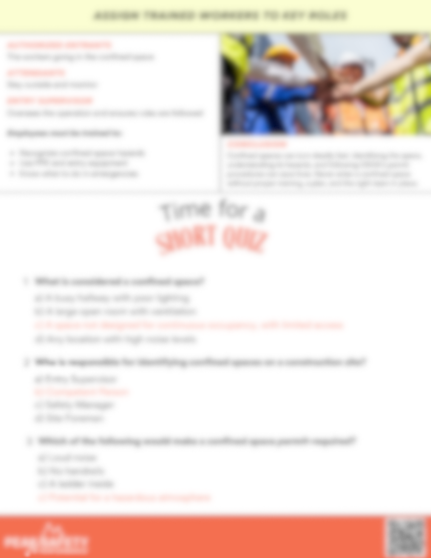 Confined Spaces in Construction