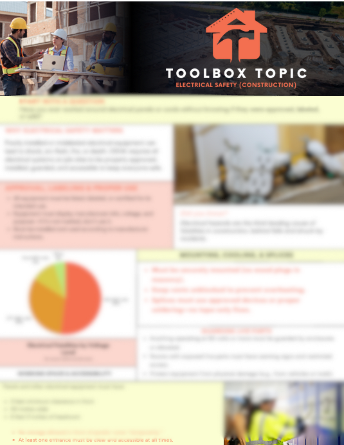 Electrical Safety in Construction