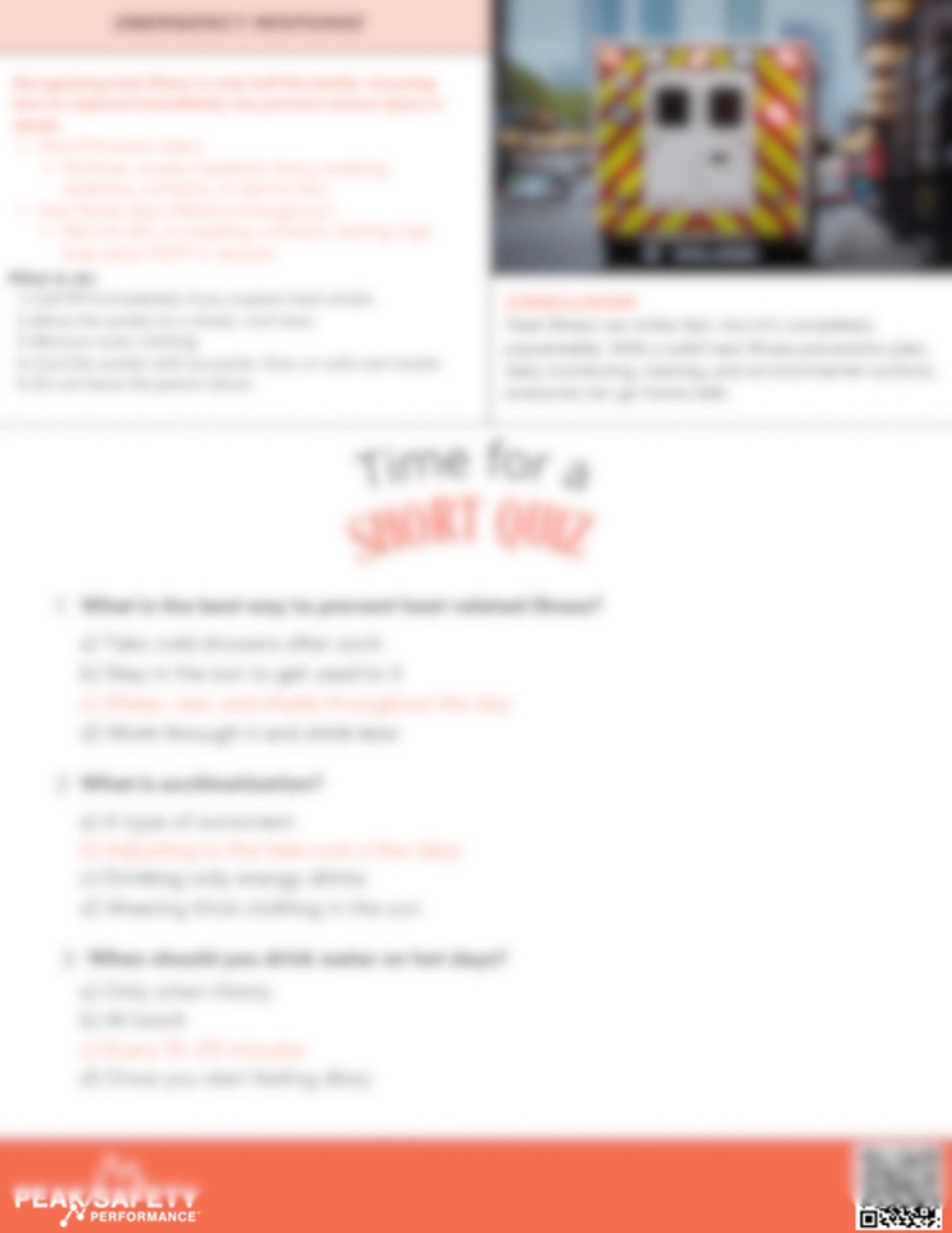 Heat Related Illness Prevention