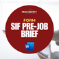 SIF Pre-Job Brief