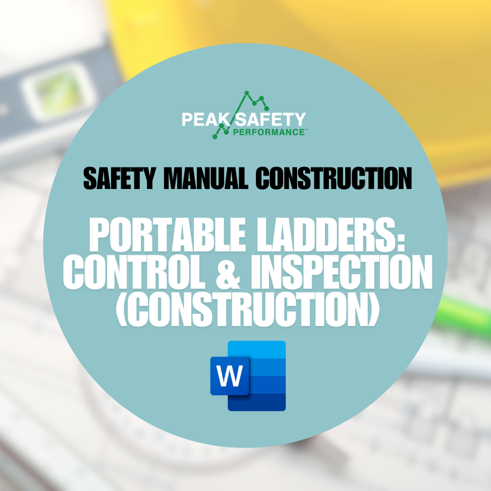 Portable Ladders-Control Inspection (Construction) – Peak Safety ...