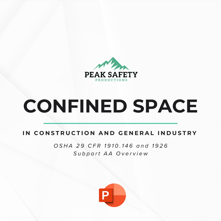 Confined Space Presentation – Peak Safety Productions