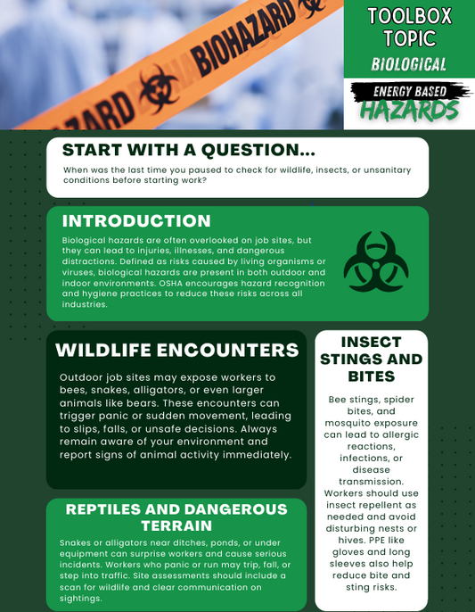 Biological Hazards - Toolbox Topic