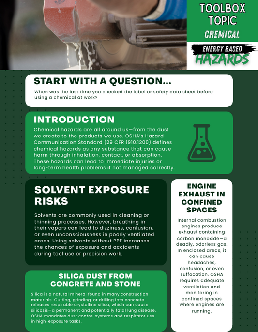 Chemical Hazards - Toolbox Topic