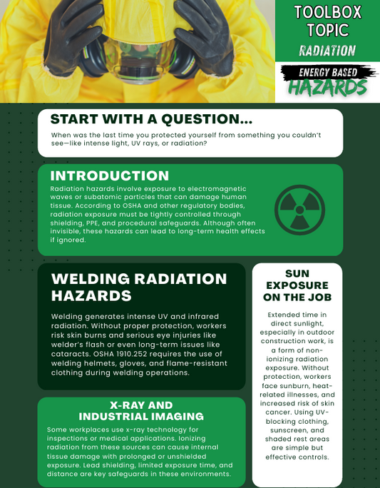 Radiation Hazards - Toolbox Topic
