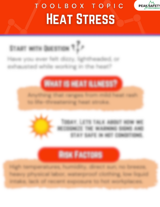 Toolbox Topic: Heat Stress